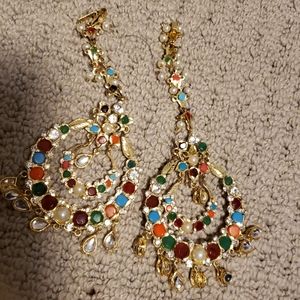 Multi color earrings